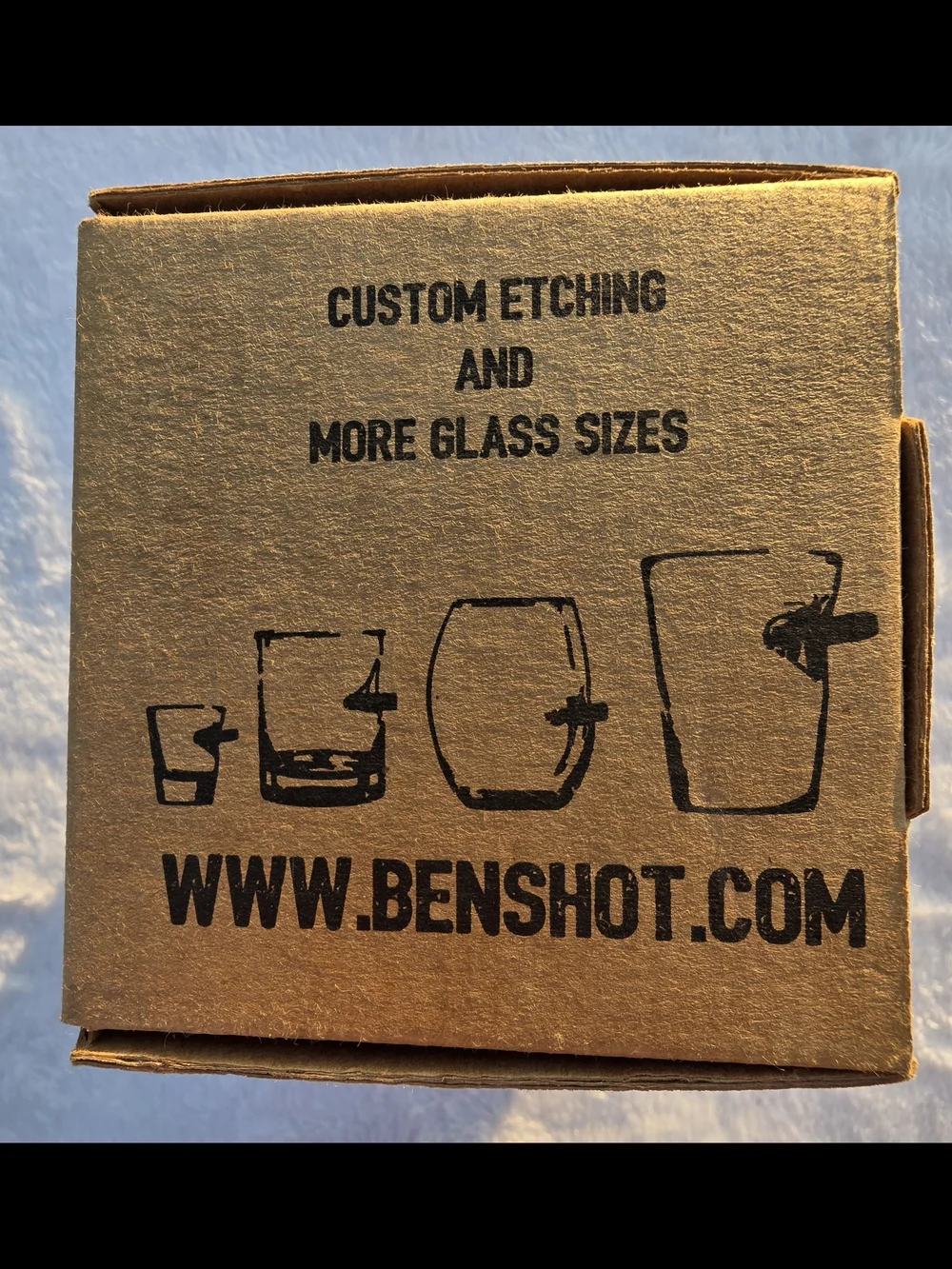 BenShot 11 oz Rocks Glass with Embedded Copper Accent – Handmade in USA